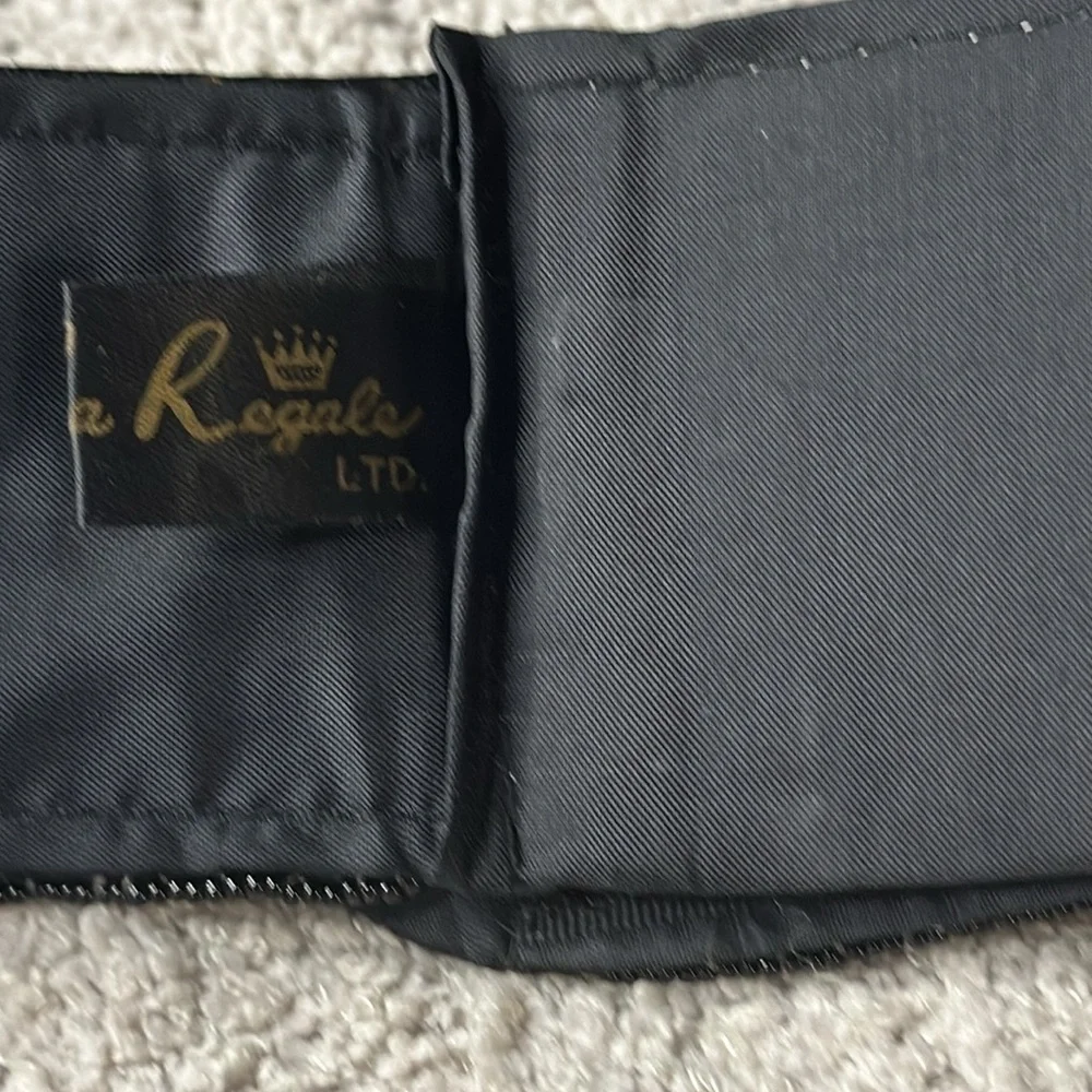 Vintage Regale Ltd Brand Beaded Belt Velcro Closure - Beaded Paisley Design